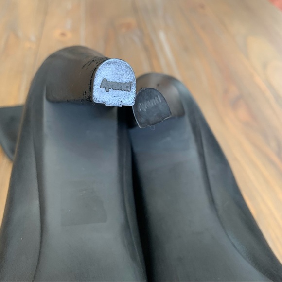 SOLD Stuart Weitzman | Black Leather Elastic-Strap Boot - Picture 15 of 15